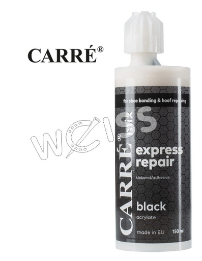 [70.00-1821/150SW] Carré mix &quot;Express repair&quot; schwarz 150ml Kartusche Methylacrylat